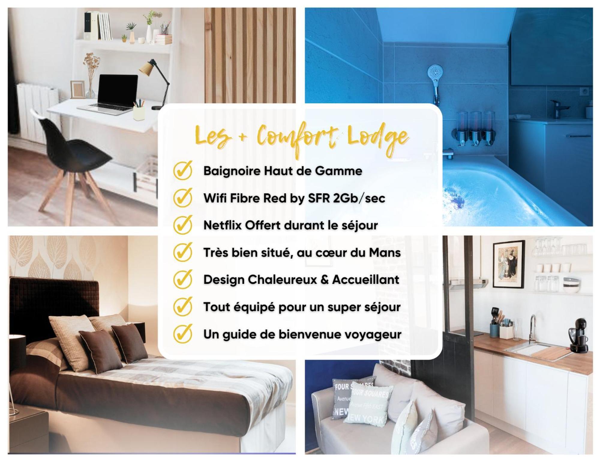 Comfort - Netflix - Wifi Fibre - Parking - Proche Circuit Des 24h & Centre-ville - Accordhebergementconciergerie Appartement *